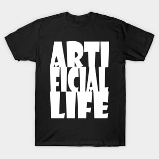 Artificial life,  logo in white T-Shirt